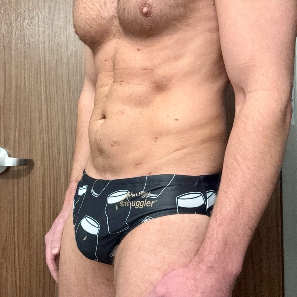 Budgy Smuggler Pint Glass Swim Brief | 30” | Black